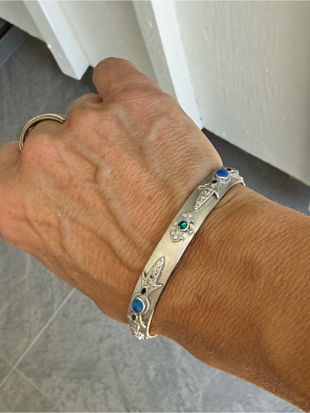 Armenta Silver Bracelet with opal and diamonds - Picture 3 of 8